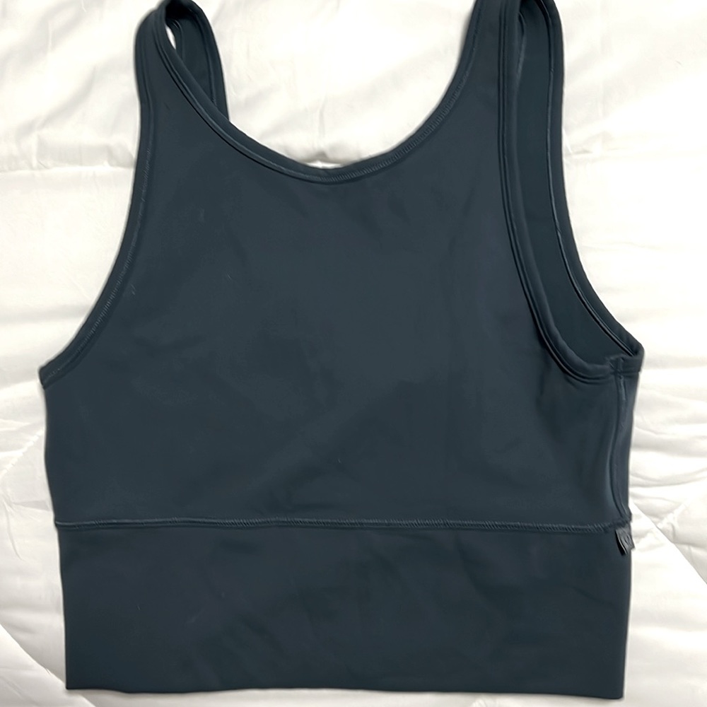 Lululemon Power Pivot Tank - Size 6 - steel blue / teal color